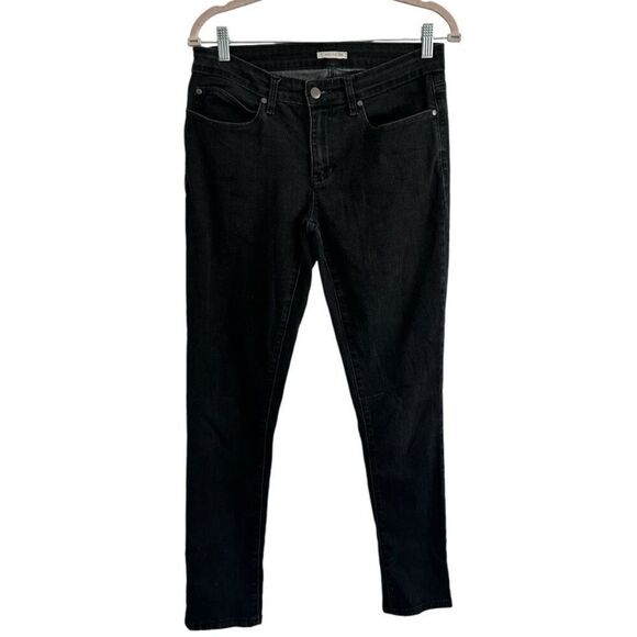 Eileen Fisher Black Skinny Jeans Size 8 Stretch Classic Elevated Basics Neutral - Picture 1 of 10